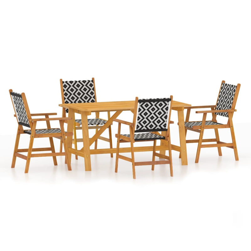 vidaXL 3 Piece Garden Dining Set Solid Wood Acacia
