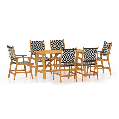 vidaXL 3 Piece Garden Dining Set Solid Wood Acacia