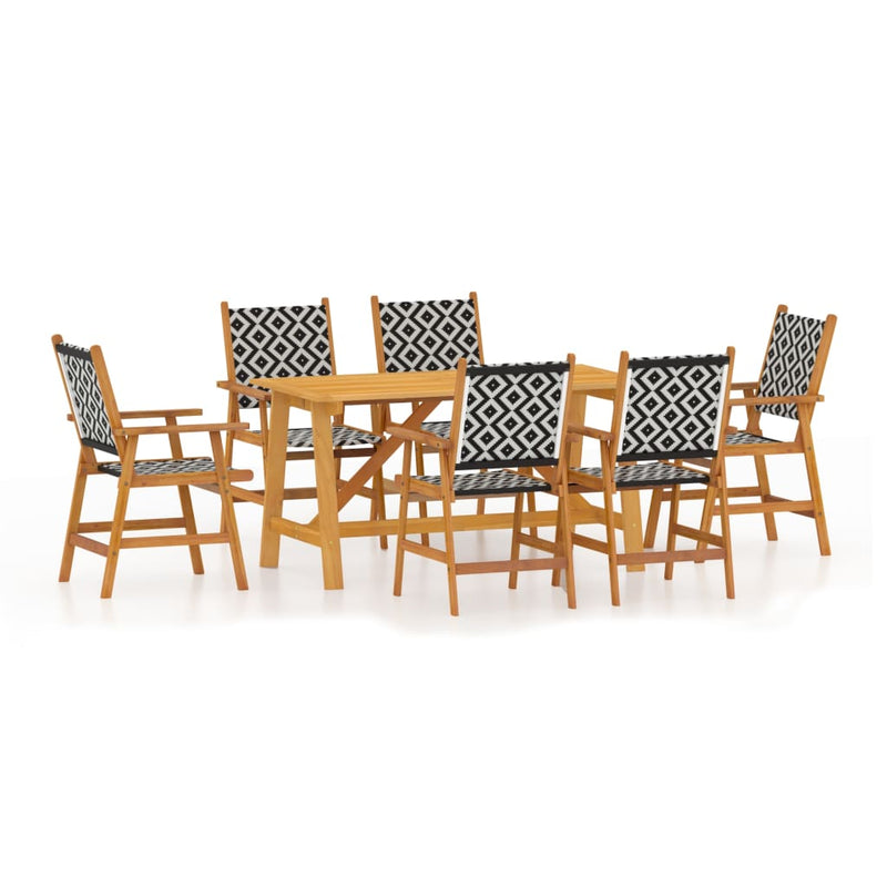 vidaXL 3 Piece Garden Dining Set Solid Wood Acacia