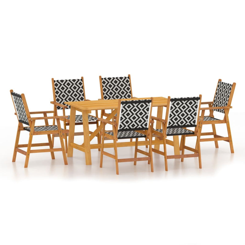 vidaXL 3 Piece Garden Dining Set Solid Wood Acacia