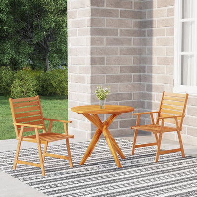 vidaXL 5 Piece Garden Dining Set Solid Wood Acacia