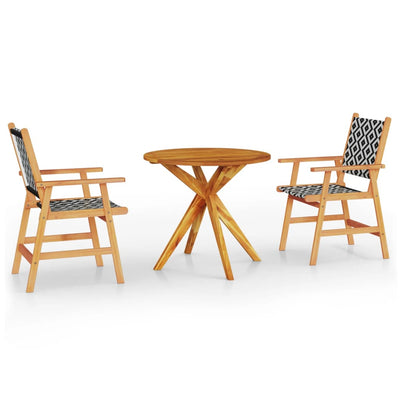 vidaXL 5 Piece Garden Dining Set Solid Wood Acacia