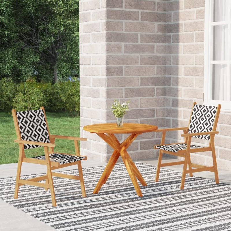 vidaXL 5 Piece Garden Dining Set Solid Wood Acacia