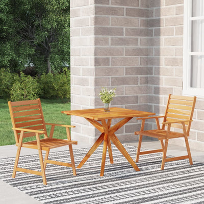 vidaXL 5 Piece Garden Dining Set Solid Wood Acacia