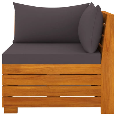 vidaXL 2-Seater Garden Sofa with Cushions Solid Wood Acacia