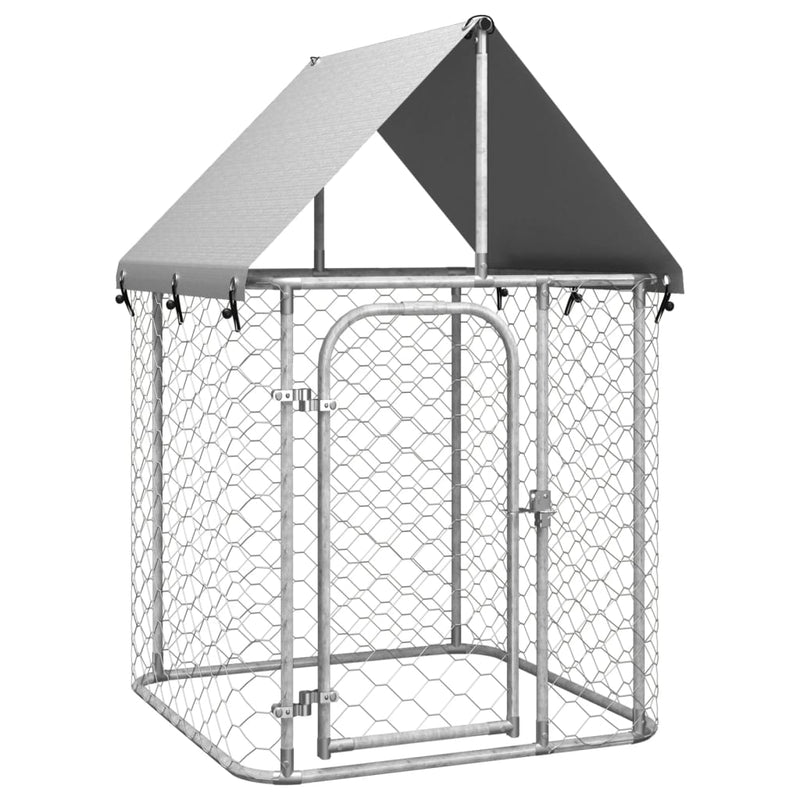 vidaXL Outdoor Dog Kennel with Roof 600x200x150 cm