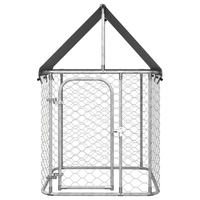 vidaXL Outdoor Dog Kennel with Roof 600x200x150 cm