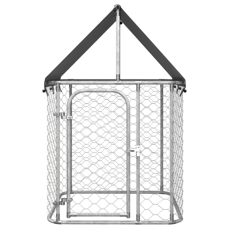 vidaXL Outdoor Dog Kennel with Roof 600x200x150 cm