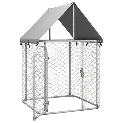 vidaXL Outdoor Dog Kennel with Roof 600x200x150 cm