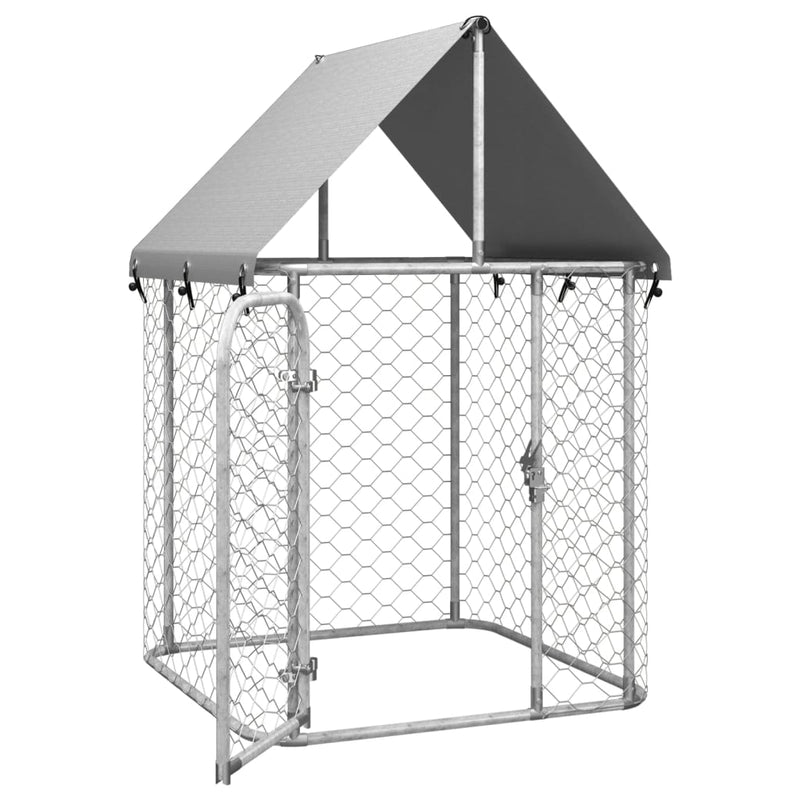 vidaXL Outdoor Dog Kennel with Roof 600x200x150 cm