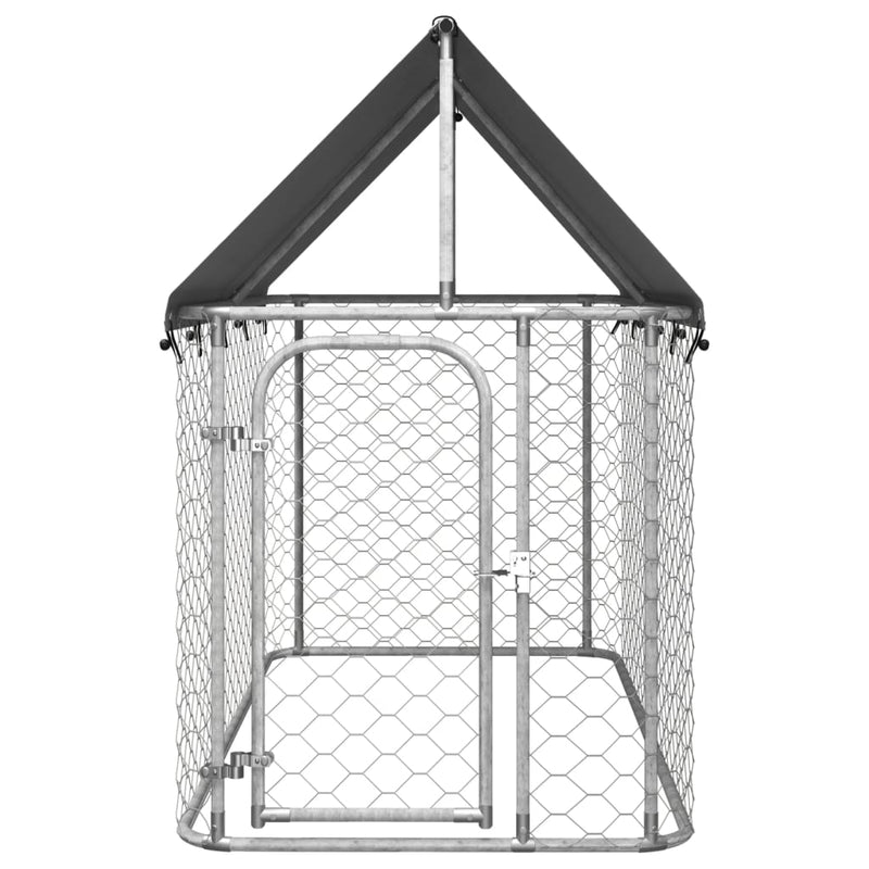 vidaXL Outdoor Dog Kennel with Roof 600x200x150 cm