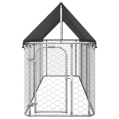 vidaXL Outdoor Dog Kennel with Roof 600x200x150 cm