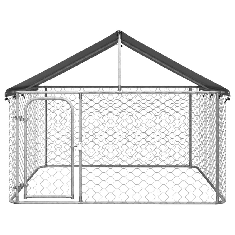 vidaXL Outdoor Dog Kennel with Roof 600x200x150 cm