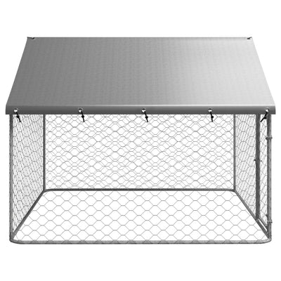 vidaXL Outdoor Dog Kennel with Roof 600x200x150 cm