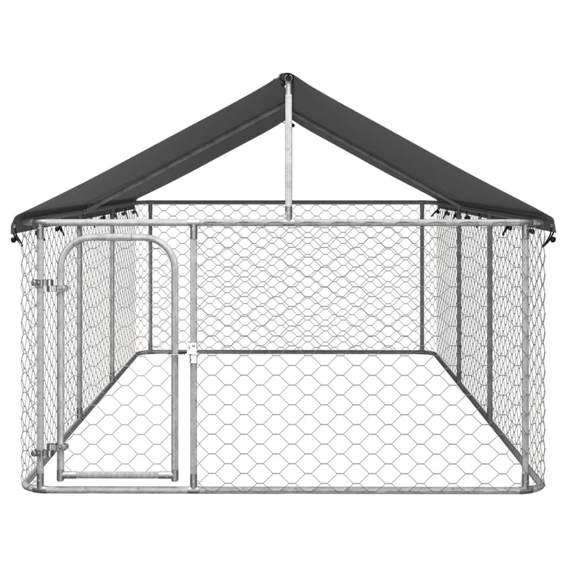 vidaXL Outdoor Dog Kennel with Roof 600x200x150 cm