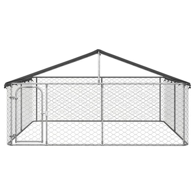 vidaXL Outdoor Dog Kennel with Roof 600x200x150 cm