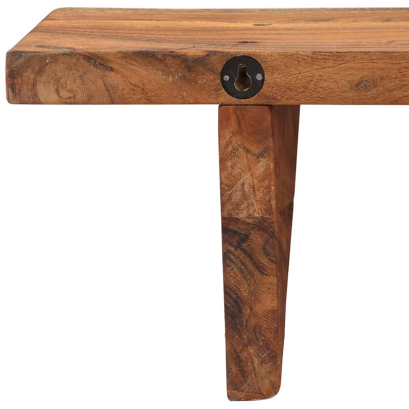 vidaXL Wall Shelves 2 pcs 110x20x18 cm Solid Wood Acacia