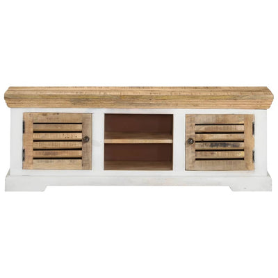 vidaXL TV Cabinet 110x30x40 cm Solid Wood Mango