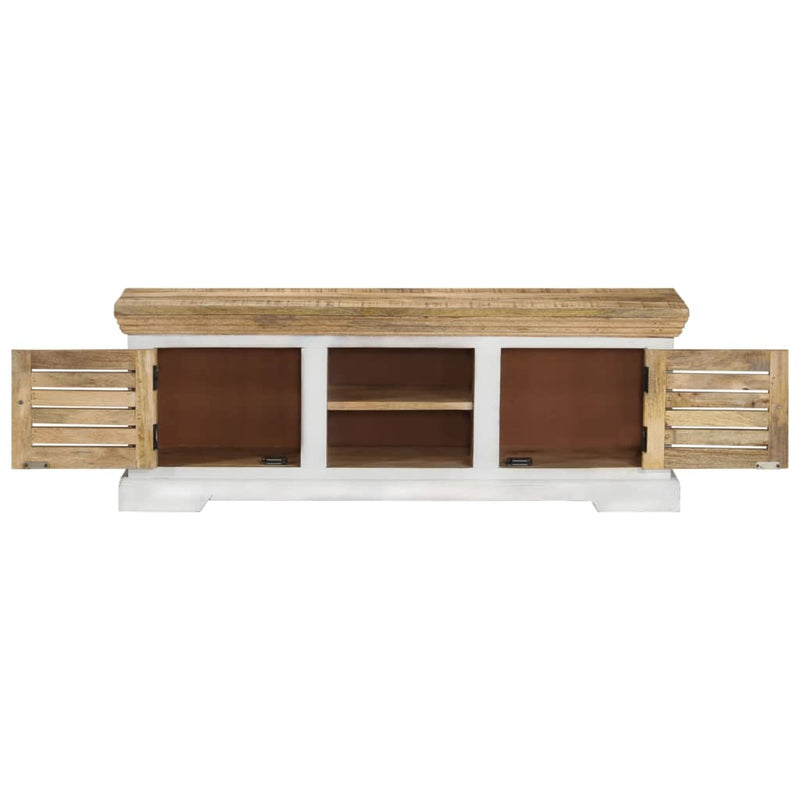 vidaXL TV Cabinet 110x30x40 cm Solid Wood Mango