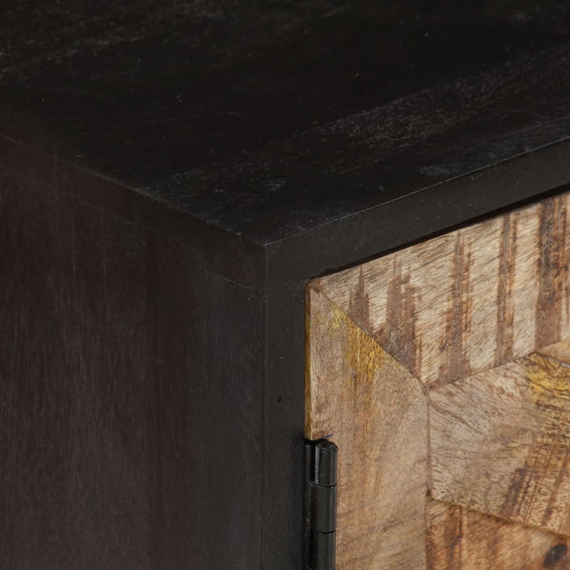 vidaXL TV Cabinet 140x30x46 cm Rough Mango Wood and Solid Wood Acacia