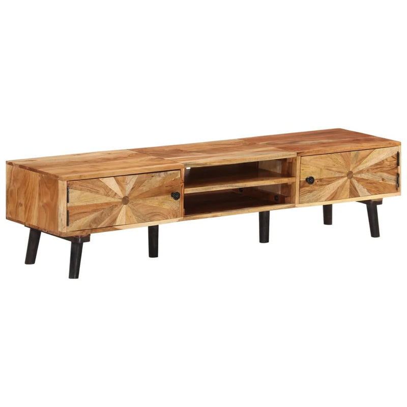 vidaXL TV Cabinet 145x35x35 cm Solid Wood Acacia