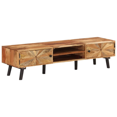 vidaXL TV Cabinet 145x35x35 cm Solid Wood Acacia