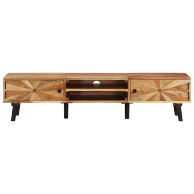 vidaXL TV Cabinet 145x35x35 cm Solid Wood Acacia