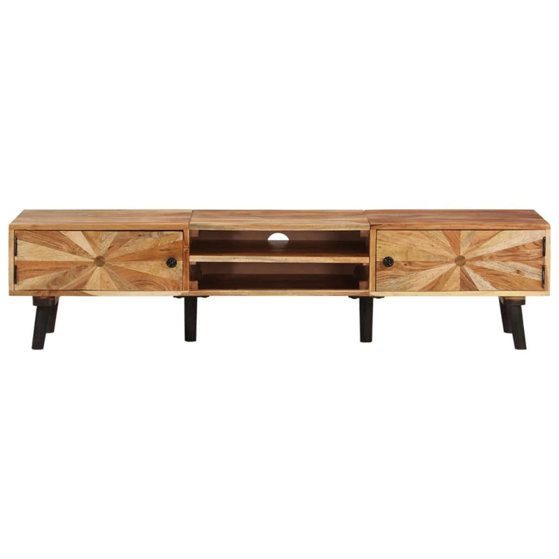 vidaXL TV Cabinet 145x35x35 cm Solid Wood Acacia
