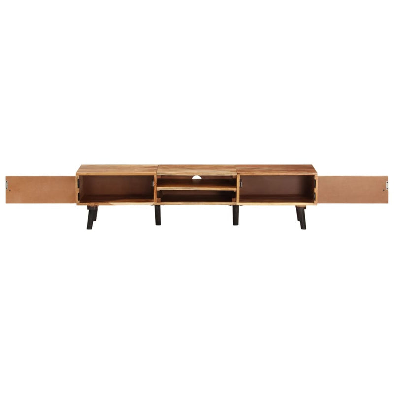 vidaXL TV Cabinet 145x35x35 cm Solid Wood Acacia