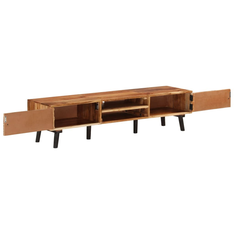 vidaXL TV Cabinet 145x35x35 cm Solid Wood Acacia