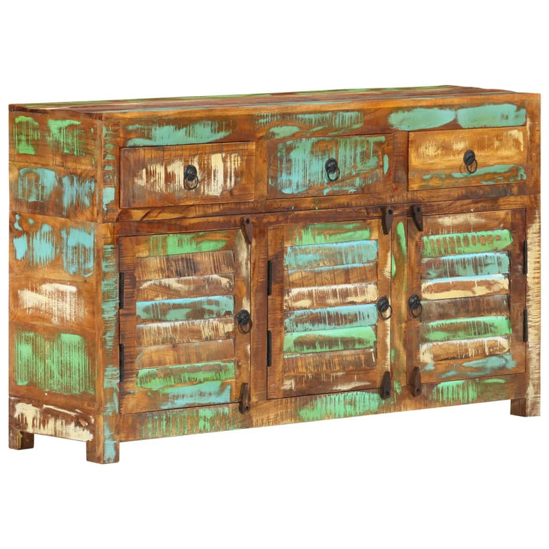 vidaXL Sideboard 110x30x65 cm Solid Wood Reclaimed