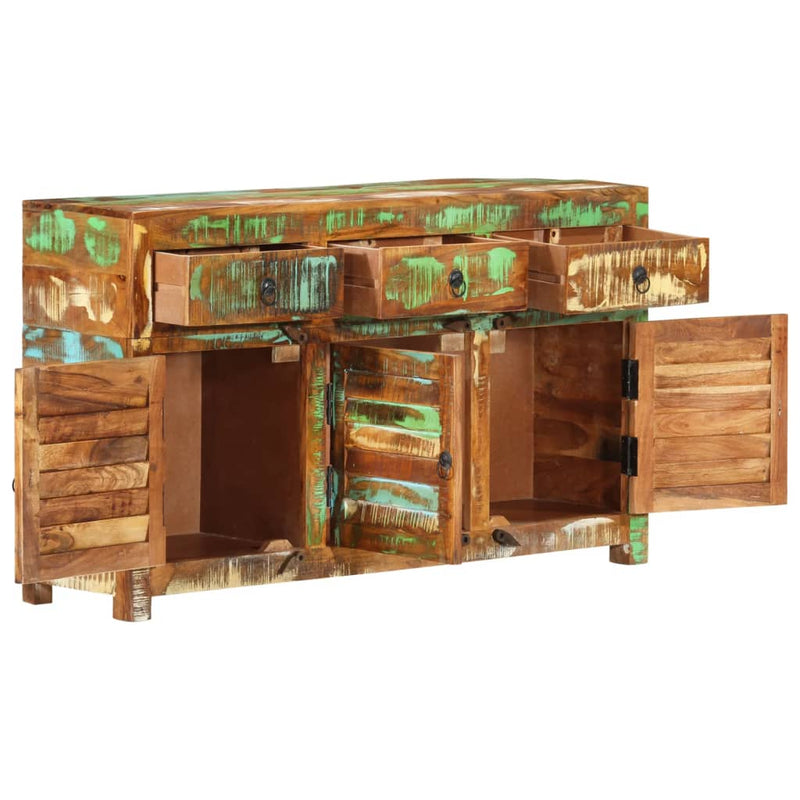 vidaXL Sideboard 110x30x65 cm Solid Wood Reclaimed