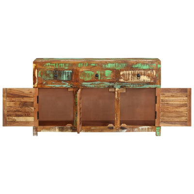 vidaXL Sideboard 110x30x65 cm Solid Wood Reclaimed