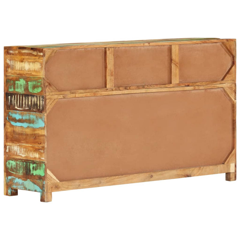 vidaXL Sideboard 110x30x65 cm Solid Wood Reclaimed