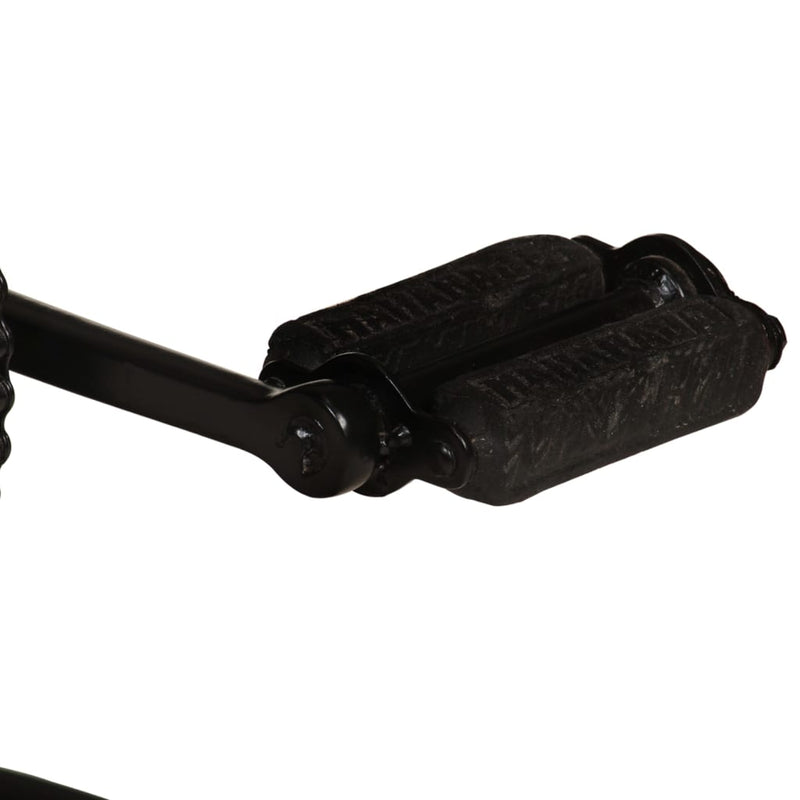 vidaXL Bar Stools 2 pcs Black Real Goat Leather