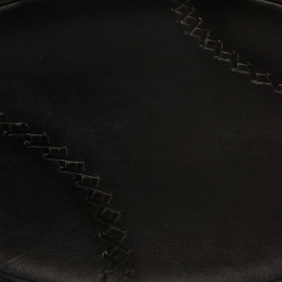 vidaXL Bar Stools 2 pcs Black Real Goat Leather