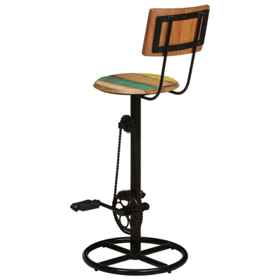 vidaXL Bar Stools 2 pcs Solid Wood Reclaimed