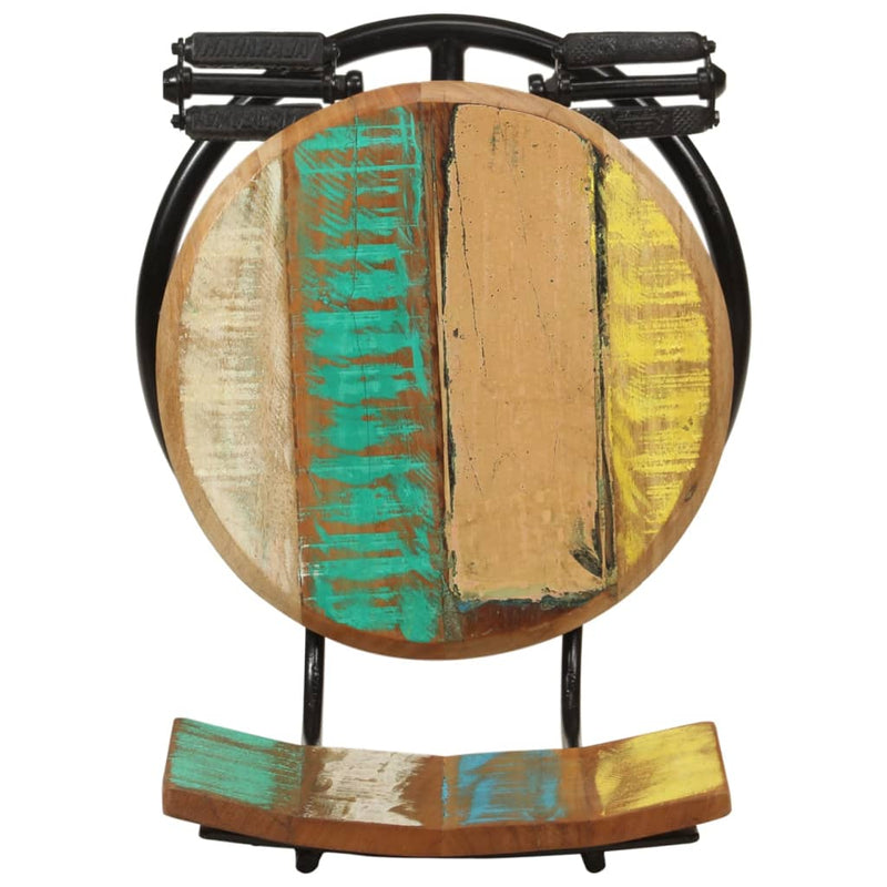 vidaXL Bar Stools 2 pcs Solid Wood Reclaimed