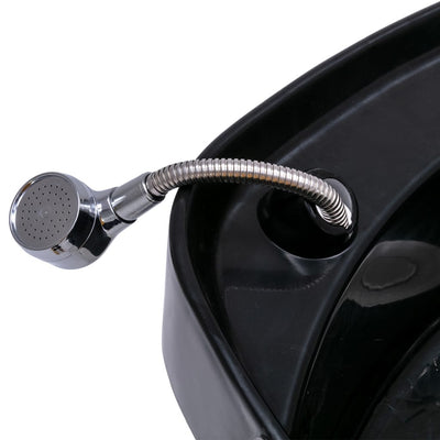 vidaXL Shampoo Backwash Unit with Salon Chair Faux Leather