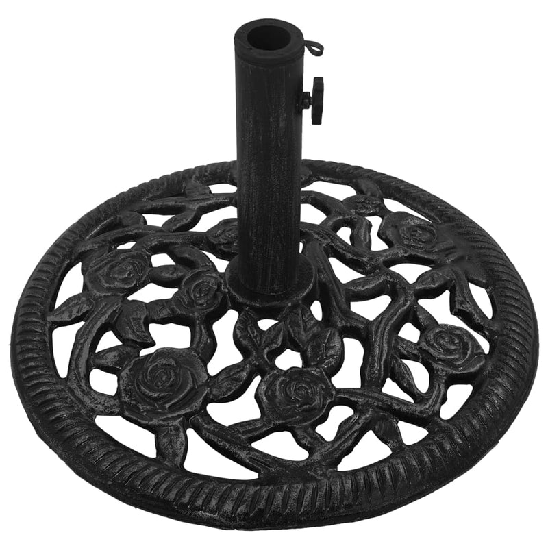 vidaXL Umbrella Base Black 40x40x32 cm Cast Iron