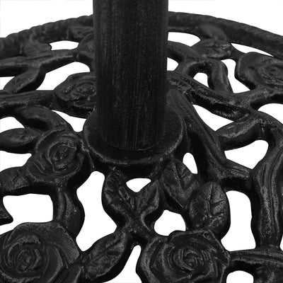 vidaXL Umbrella Base Black 40x40x32 cm Cast Iron