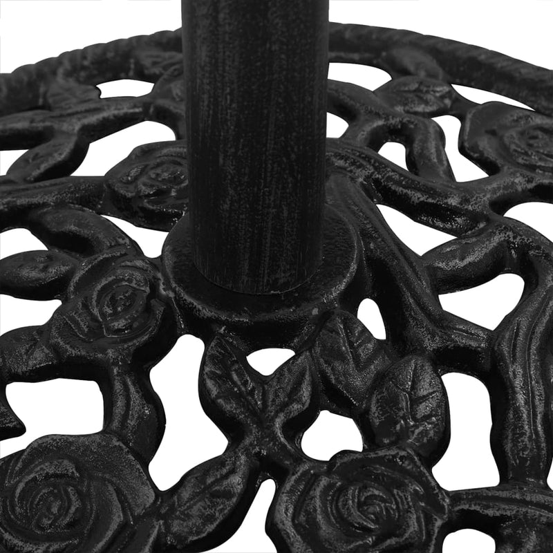 vidaXL Umbrella Base Black 40x40x32 cm Cast Iron