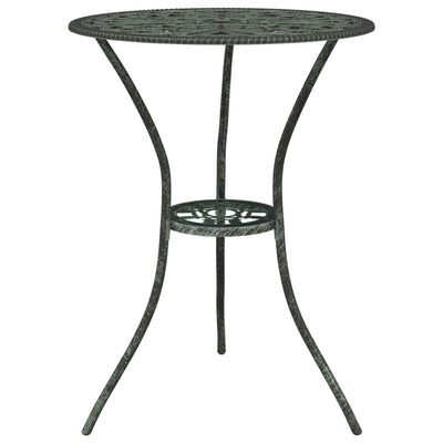 vidaXL 3 Piece Bistro Set Cast Aluminium Black