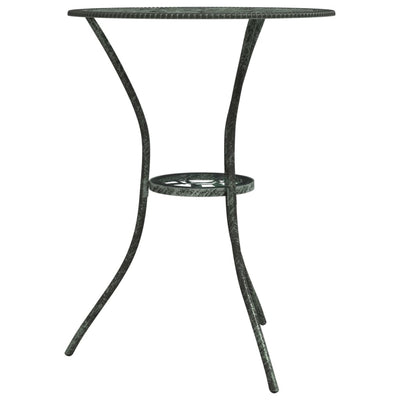 vidaXL 3 Piece Bistro Set Cast Aluminium Black