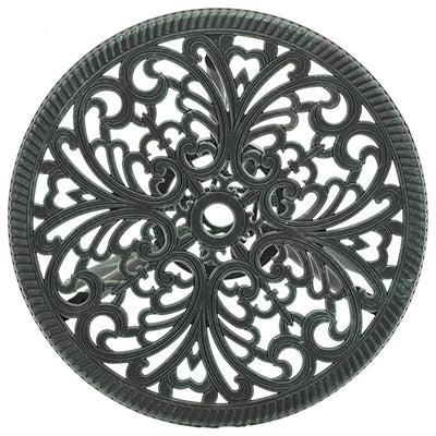 vidaXL 3 Piece Bistro Set Cast Aluminium Black