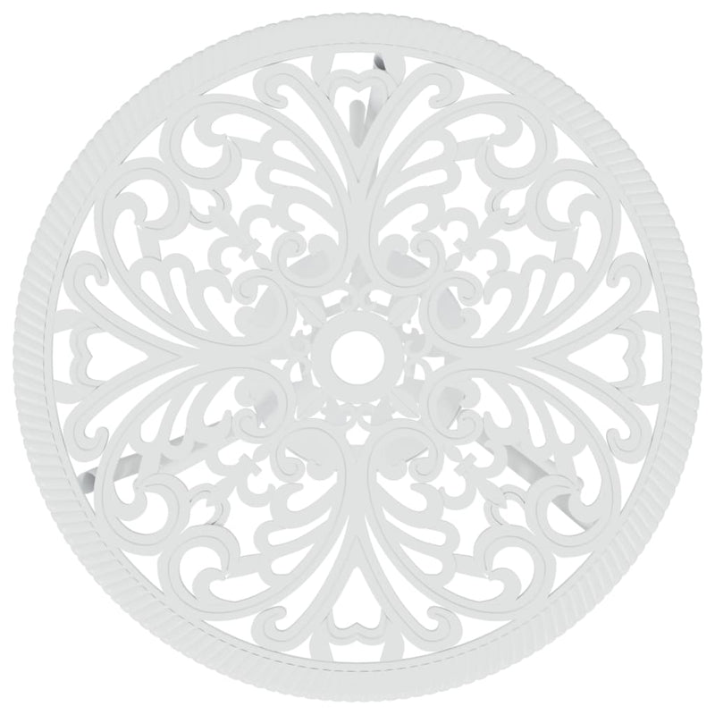 vidaXL 3 Piece Bistro Set Cast Aluminium Black