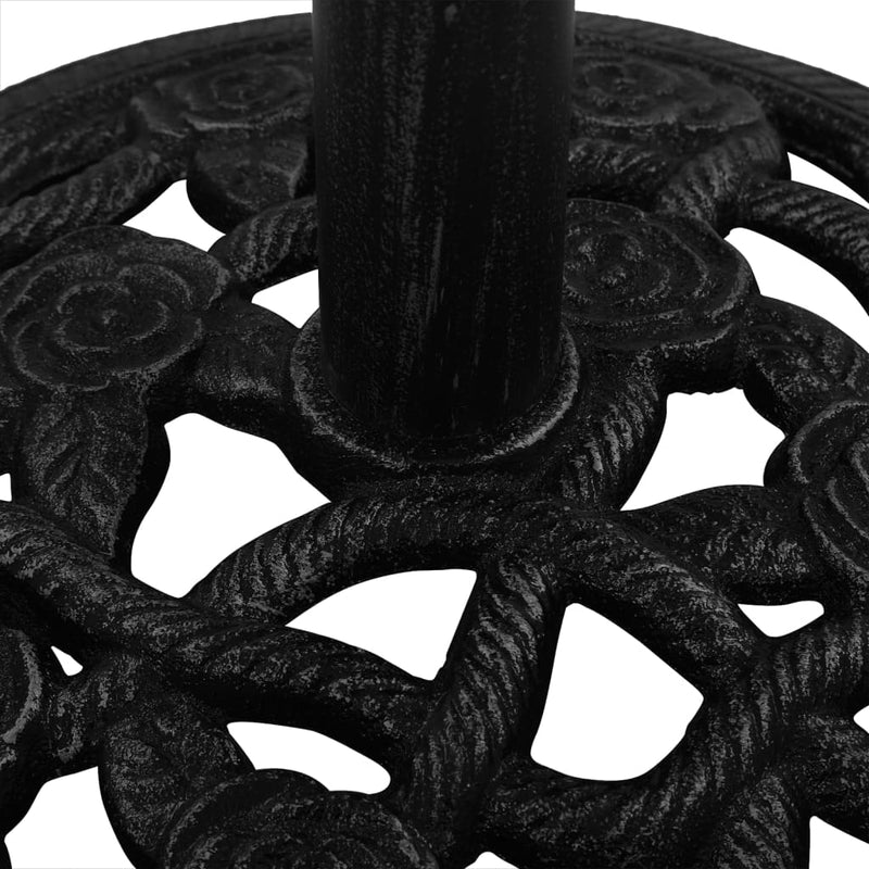 vidaXL Umbrella Base Black 40x40x32 cm Cast Iron