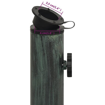 vidaXL Umbrella Base Black 40x40x32 cm Cast Iron