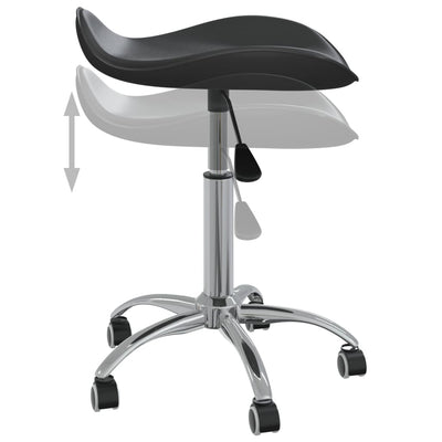 vidaXL Office Chair Black Faux Leather