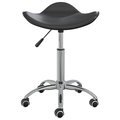 vidaXL Swivel Dining Chair Black Faux Leather